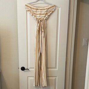 Striped no sleeve Jumpsuit